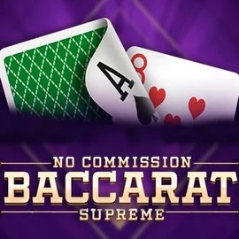 Baccarat Supreme slot logo by OneTouch Games at Wolf Casino