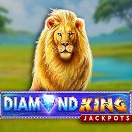 Diamond King Jackpots online game logo by SpinPlay Games on wolfcasino.net
