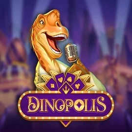 Dinopolis slot logo by Push Gaming at Wolf Casino