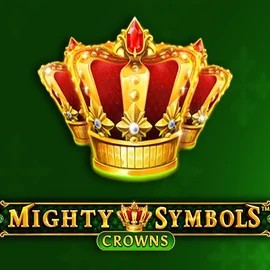Mighty Symbols Crowns slot logo by Wazdan at Wolf Casino
