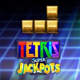 Tetris Super Jackpots online game logo by WMS on wolfcasino.net